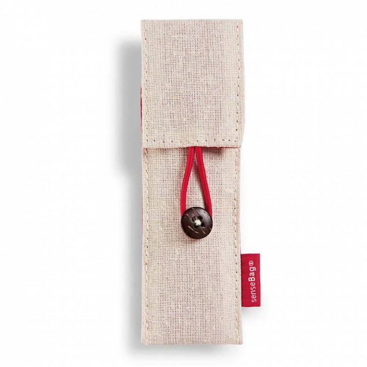 Чехол SenseBag для ручек текстильный 14 х 4.5 см бежевый