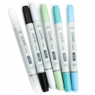 Copic Ciao Set 36 C набор маркеров с кистью в кейсе, вариант C - Copic Ciao Set 36 C набор маркеров с кистью в кейсе, вариант C